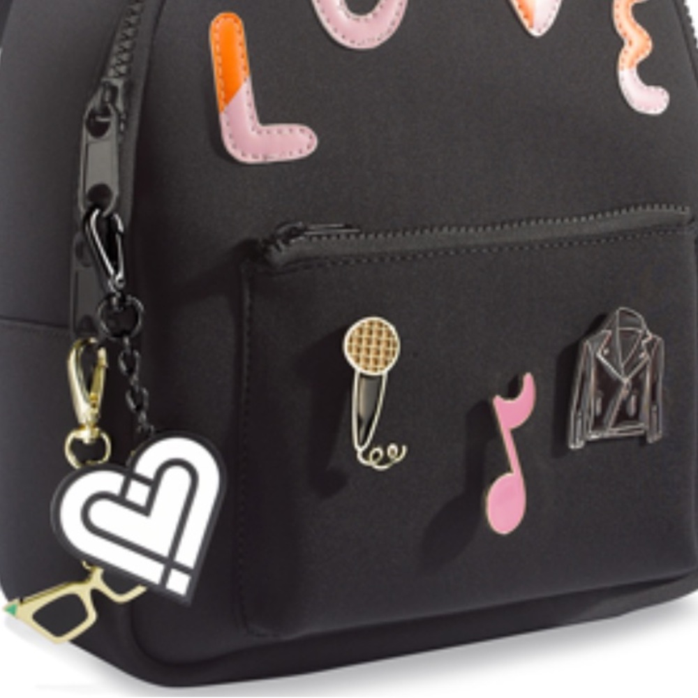 NWT Two Lady GaGa Love Bravery Keychains Heart & Jacket